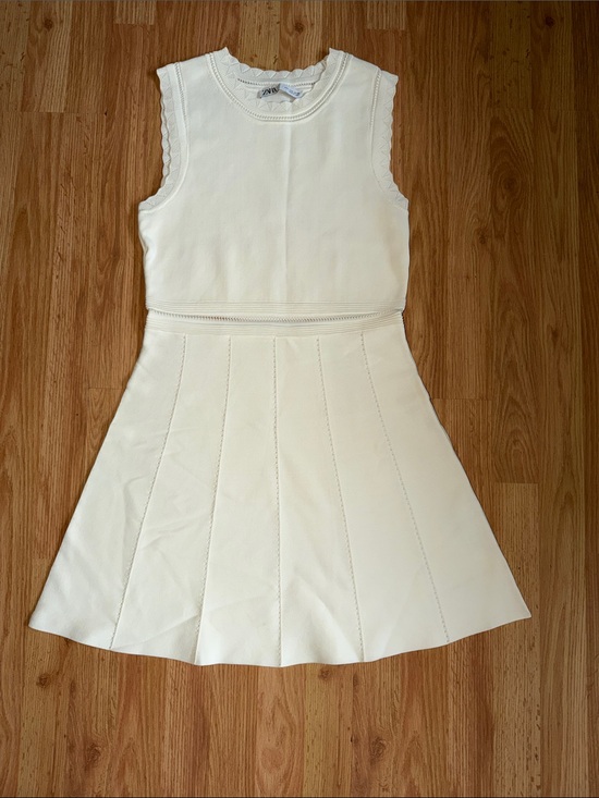 Zara Dresses & Skirts - Zara White Tennis Dress Size Large